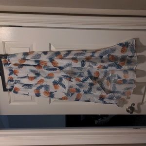 Pineapple bathing suit cover up skirt